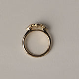 1.07 CT Oval Lab Grown Diamond Cluster Setting Engagement Ring