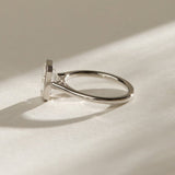 2.0 CT Emerald  Lab Grown Diamond Bezel Style Engagement Ring
