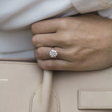 3 CT Round Solitaire Lab Grown Diamond Engagement Ring