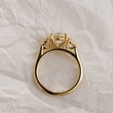 1.5 CT Round⁠ Lab Grown Diamond Three Stone Style Engagement Ring