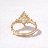 1.5 CT Nature Inspired Marquise Lab Grown Diamond Engagement Ring