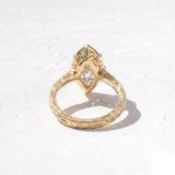 3 CT Vintage Marquise Lab Grown Diamond Engagement Ring