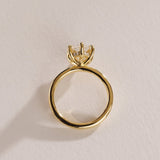 2.0 CT Hexagon⁠ Lab Grown Diamond Hidden Halo Style Engagement Ring