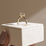 1.53 CT Oval  Lab Grown Diamond Solitaire Setting Engagement Ring