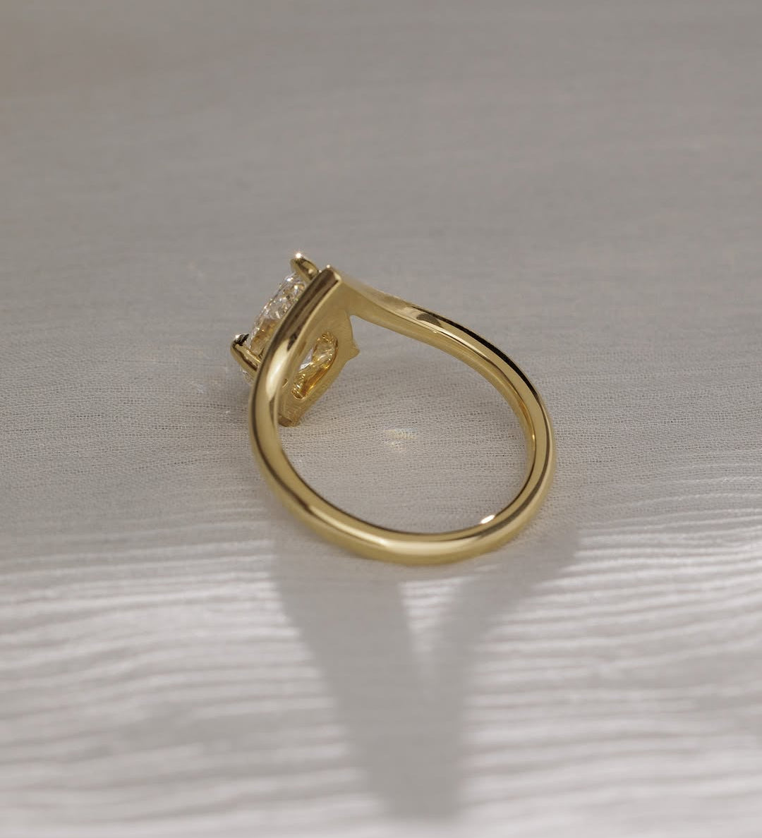 2.0 CT Marquise  Lab Grown Diamond Unique Style Engagement Ring