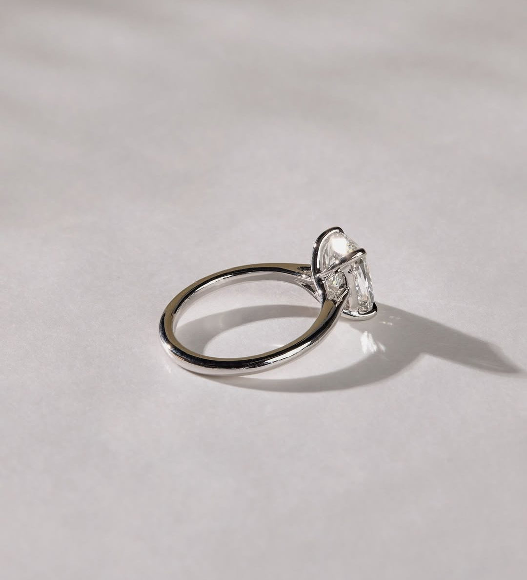 1.70 CT Elongated Cushion Lab Grown Diamond Solitaire Style Engagement Ring