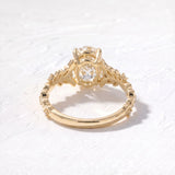 2 CT Nature Inspired Oval Lab Grown Diamond Engagement Ring