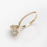 2.75 CT Round Pave Lab Grown Diamond Engagement Ring