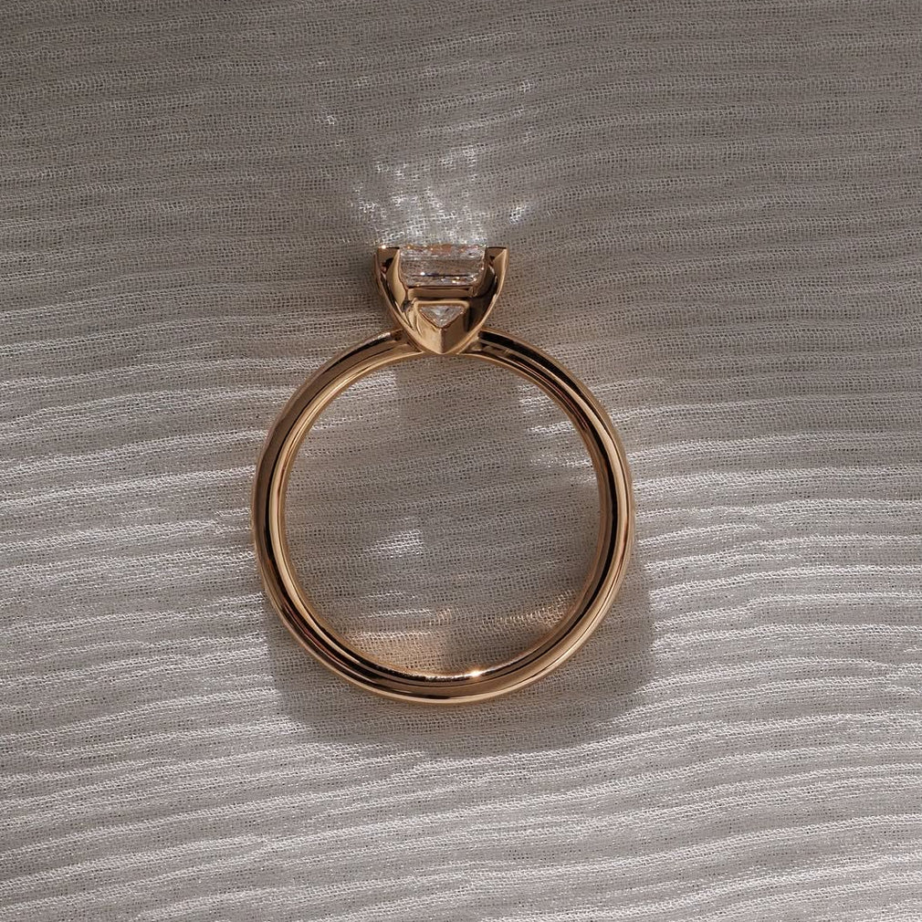 1.65 CT Princess Lab Grown Diamond Solitaire Engagement Ring