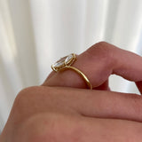 2.0 CT Marquise ⁠⁠Lab Grown Diamond  Solitaire Style Engagement Ring