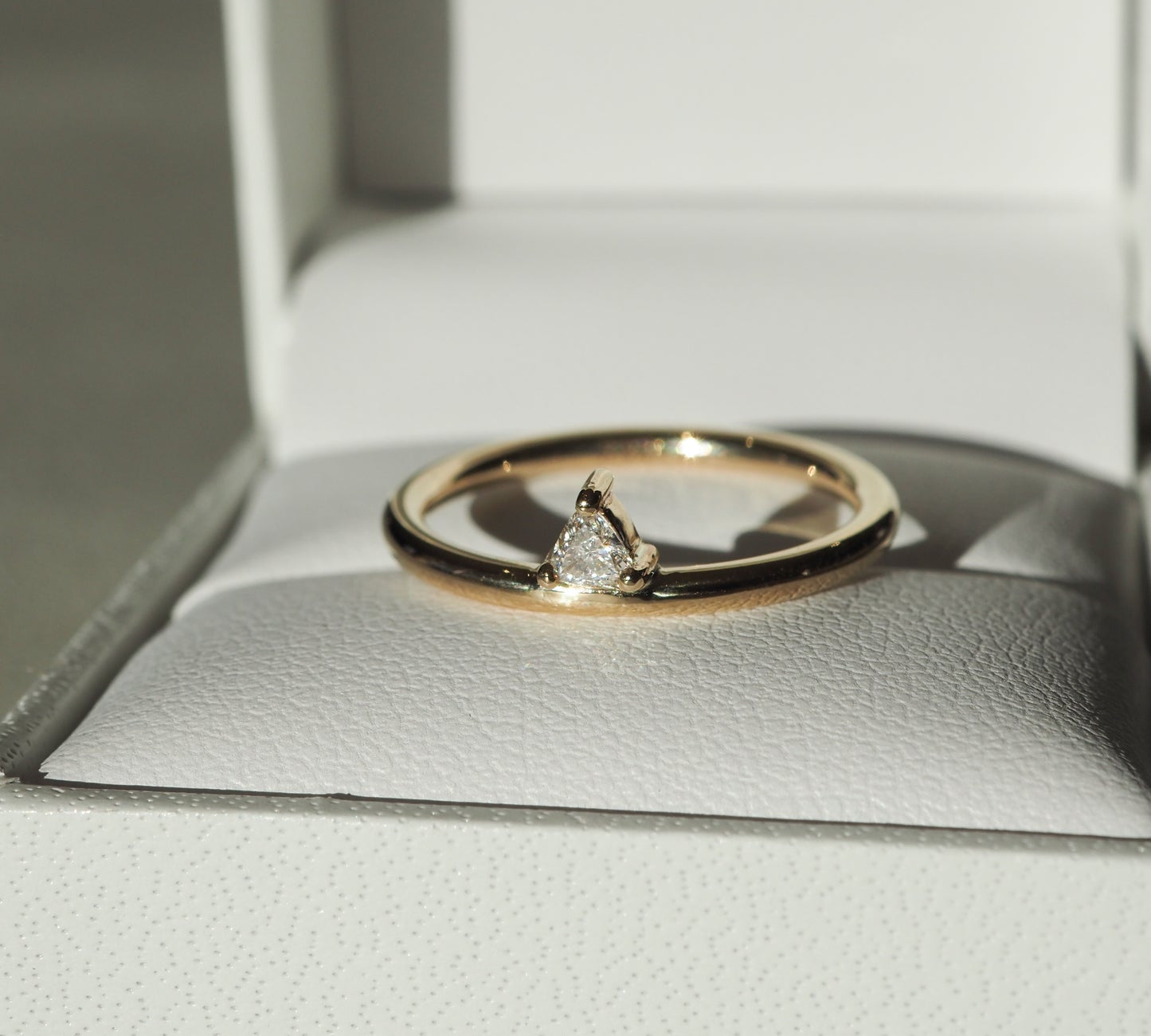 Trillion Solitaire Lab Grown Diamond Engagement Ring