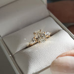 Stunning 1.30 CT Oval Moissanite Engagement Ring with Three Stone Design