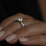 Round Solitaire Lab Grown Diamond Engagement Ring