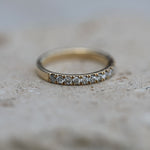 0.55 CT Round Half Eternity Lab Grown Diamond Wedding Band