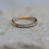 0.55 CT Round Half Eternity Lab Grown Diamond Wedding Band