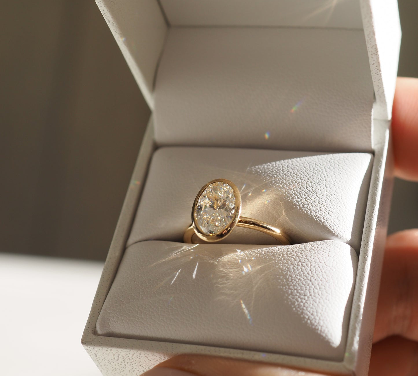 Stunning 2.0 CT Oval Moissanite Engagement Ring with Solitaire Design