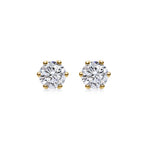 0.5 CT Round Solitaire Lab Grown Diamond Earrings