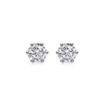 0.5 CT Round Solitaire Lab Grown Diamond Earrings