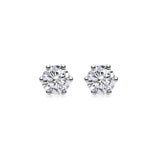 0.5 CT Round Solitaire Lab Grown Diamond Earrings
