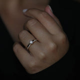 Round Cut Pave Lab Grown Diamond Engagement Ring