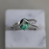 0.225 CT Round Curved Lab Grown Diamond Wedding Band