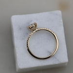 Oval Cut Pave Lab Grown Diamond Engagement Ring