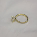 2.0 CT Cushion Hidden Halo & Pave Moissanite Engagement Ring 2
