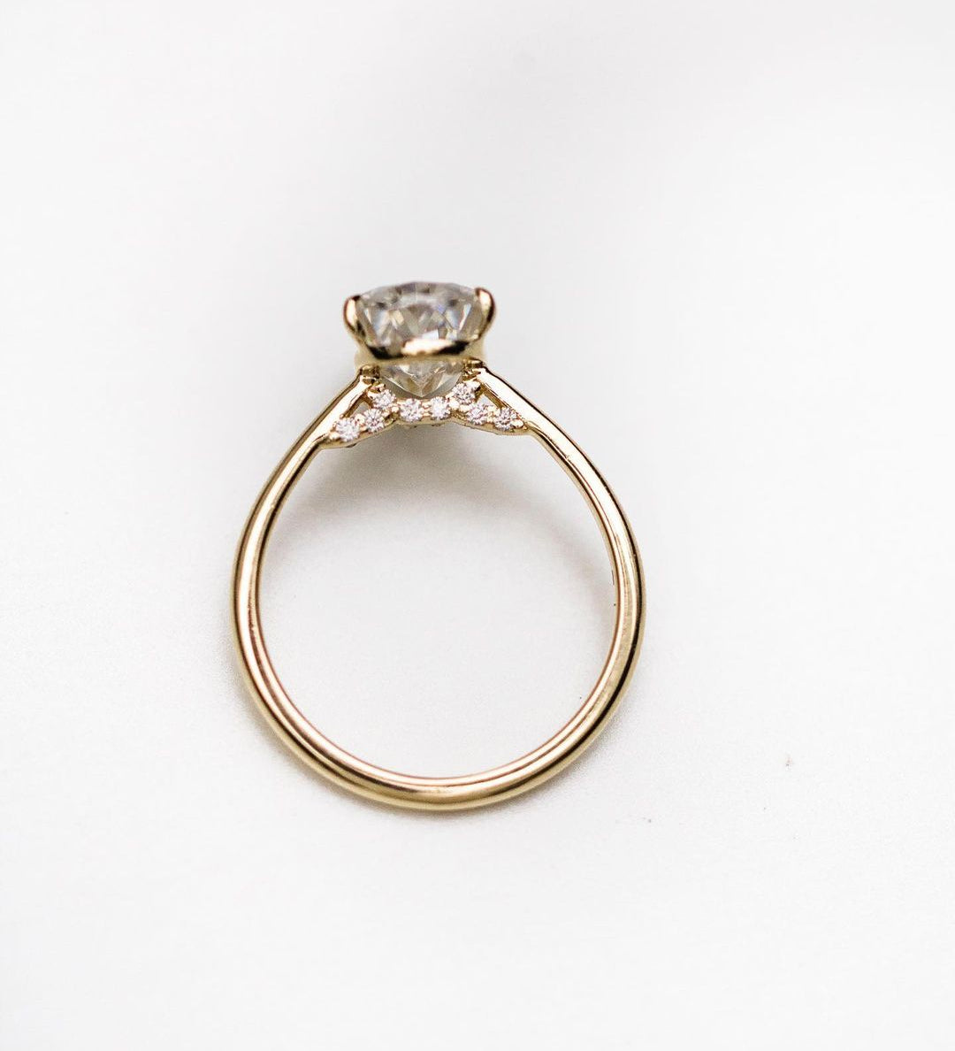 2.35 CT Pear Solitaire Moissanite Engagement Ring 2