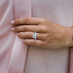 3.62 CT Elongated Cushion Solitaire Moissanite Engagement Ring 3