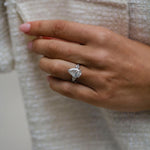 4.20 CT Pear Three Stone Moissanite Engagement Ring 1