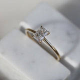 Radiant Solitaire Lab Grown Diamond Engagement Ring