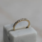 0.55 CT Round Half Eternity Lab Grown Diamond Wedding Band