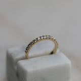 0.55 CT Round Half Eternity Lab Grown Diamond Wedding Band