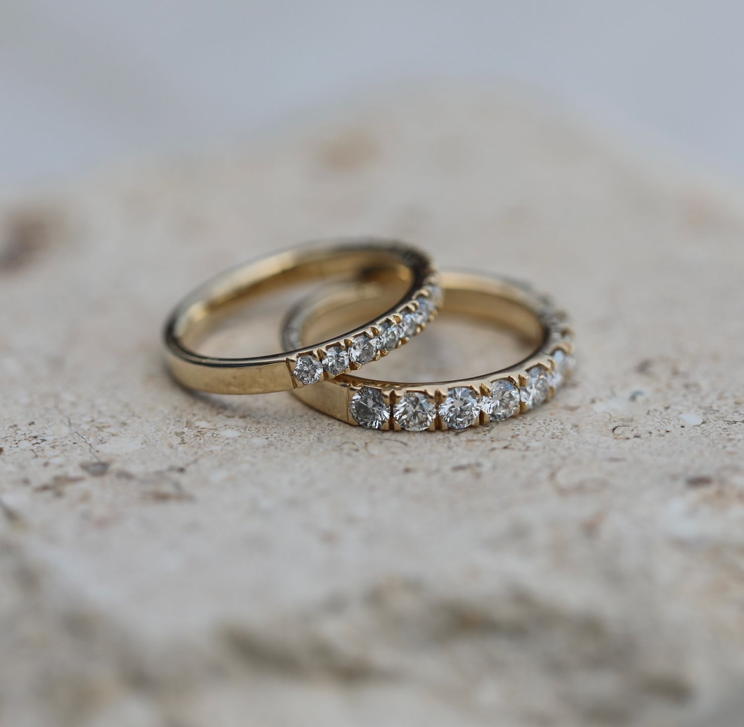 1.10 CT Round Lab Grown Diamond Wedding Band