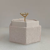 Pear Cut Pave Lab Grown Diamond Engagement Ring