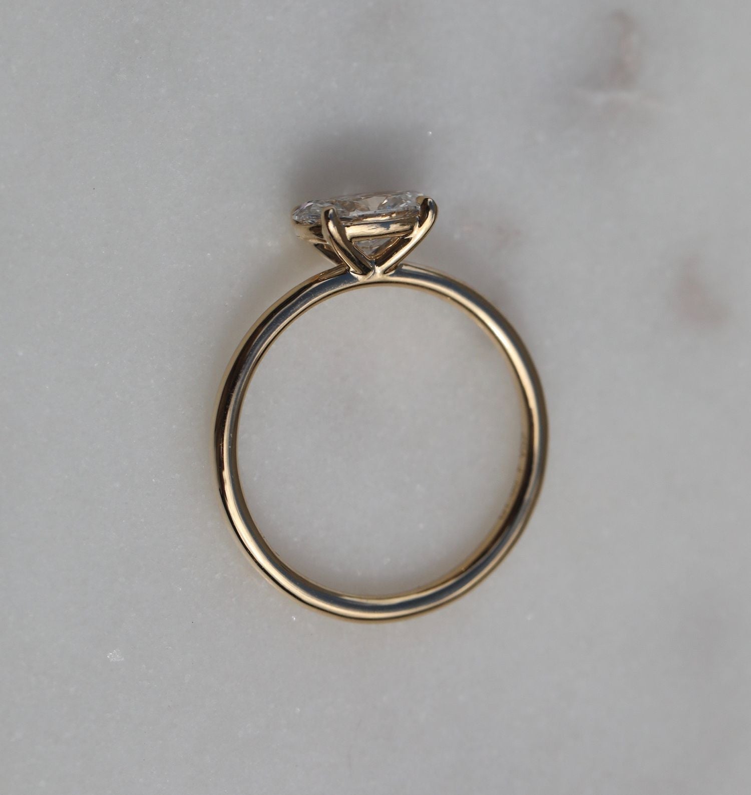 Oval Solitaire Lab Grown Diamond Engagement Ring