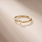 Stunning 0.15 CT Heart Moissanite Engagement Ring with Solitaire Design