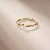 Stunning 0.15 CT Heart Moissanite Engagement Ring with Solitaire Design