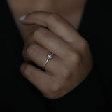 Round Cut Pave Lab Grown Diamond Engagement Ring