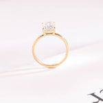 Stunning 1.0 - 2.0 CT Emerald Moissanite Engagement Ring with Solitaire Design 10