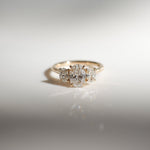 Stunning 1.5 CT Oval Moissanite Engagement Ring with Three Stone Design