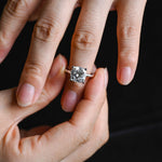 Stunning 1.0 - 2.0 CT Cushion Moissanite Engagement Ring With Solitaire Design 2