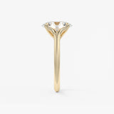 Oval Split Shank Lab Grown Diamond Engagement Ring