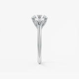 Round Hidden Halo Lab Grown Diamond Engagement Ring