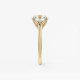 Round Hidden Halo Lab Grown Diamond Engagement Ring