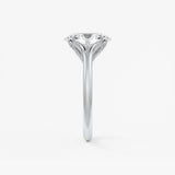 Oval Hidden Halo Lab Grown Diamond Engagement Ring