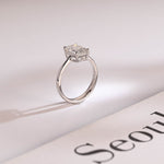 Stunning 1.0 - 2.0 CT Emerald Moissanite Engagement Ring with Solitaire Design 5