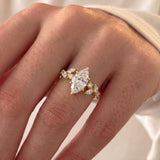 1.5 CT Nature Inspired Marquise Lab Grown Diamond Engagement Ring
