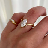 2.0 CT Marquise ⁠⁠Lab Grown Diamond  Solitaire Style Engagement Ring