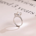 Stunning 1.0 - 2.0 CT Emerald Moissanite Engagement Ring With Cathedral Design 5